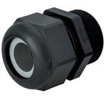 Sealcon CD16NR-BK Black 1/2" NPT Dome .28" - .47" (7 - 12 mm) O.D. Liquid Tight Strain Relief Fitting