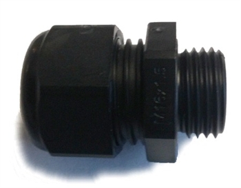 Sealcon CD17MA-BK Black Plastic M16 Cable Gland