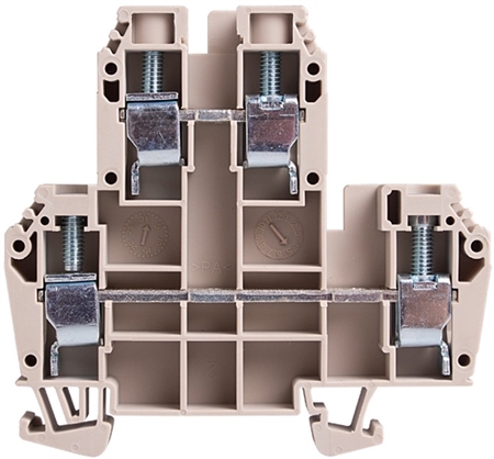 Deca CDK6 Screw Clamp Double Level DIN Rail Terminal Block