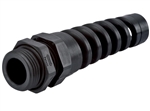 Sealcon CF09AA-BK Black PG 9 Flex .16" - .31" (4 - 8 mm) O.D. Cord Grip