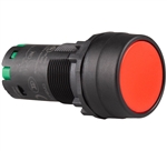Deca CP2B-A1E20R 22 mm Maintained Push Button, Flush Head, Red