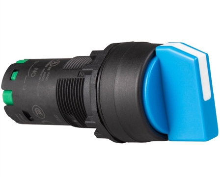 Deca CP2S-2E10S 22 mm Unibody Selector Switch, 2 Position, 1NO, Blue