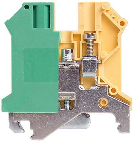 Deca CPE4N Screw Clamp DIN Rail Ground Terminal Block