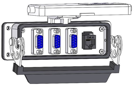 Mencom DB09-3-RJ45-24LS Panel Interface Connector