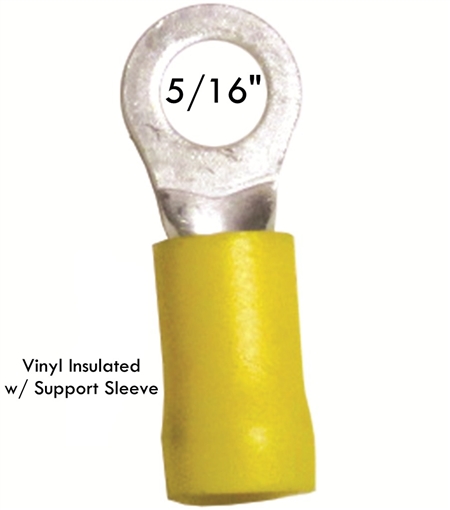 DFVD8 Vinyl Insulated 12-10 AWG Ring Terminal