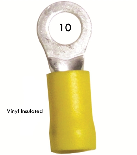 DFVL5R2 Vinyl Insulated 12-10 AWG Ring Terminal