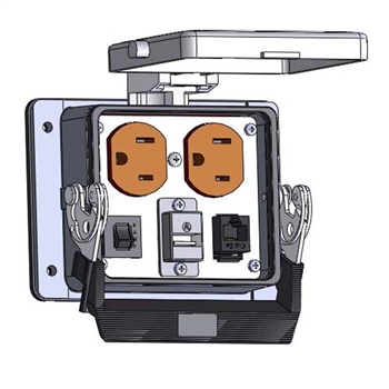 Mencom DP-RJ45-USB-AFAF-R-32 Panel Interface Connector