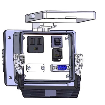 Mencom DP1-DB9-RJ45-R-32 Panel Interface Connector