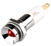 Menics IP 67 LED Indicator, 10mm, Protrusive Head, 110VAC, Red