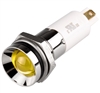 Menics IP 67 LED Indicator, 12 mm, Protrusive Head, 3VDC, Yellow