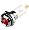 Menics IP 67 LED Indicator, 12 mm, Round Head, 220VAC, Red