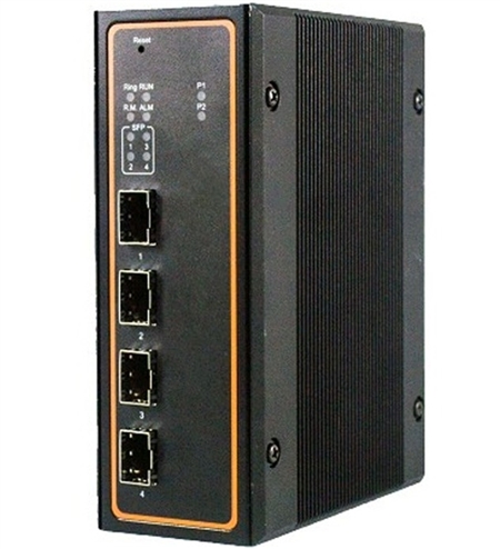 Mencom E45PNMS-4M-2POE-2SFP 4 Port Managed Gigabit Ethernet Switch