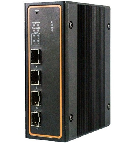 Mencom E45PNMS-4M-4SFP 4 Port Managed Gigabit Ethernet Switch