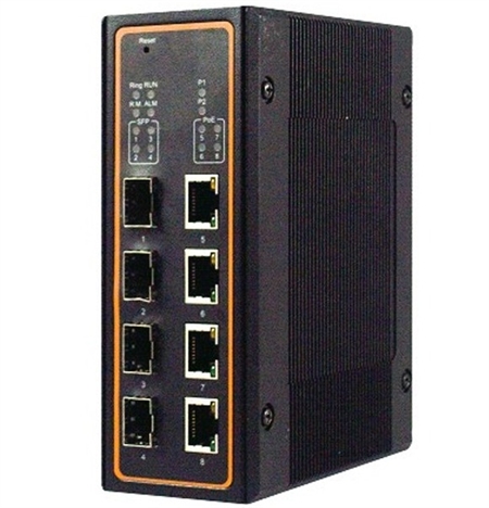 Mencom E45PNMS-8M-4M-4SFP 8 Port Managed Gigabit Ethernet Switch