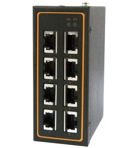 Mencom E45PNUM-8 8 Port Fast Ethernet Switch