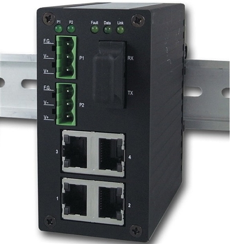 Mencom E45UM-4-FS-MT 5 Port Fast Ethernet Switch