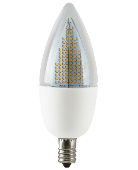 Euri Lighting 1W White LED Candle Light, 1800K