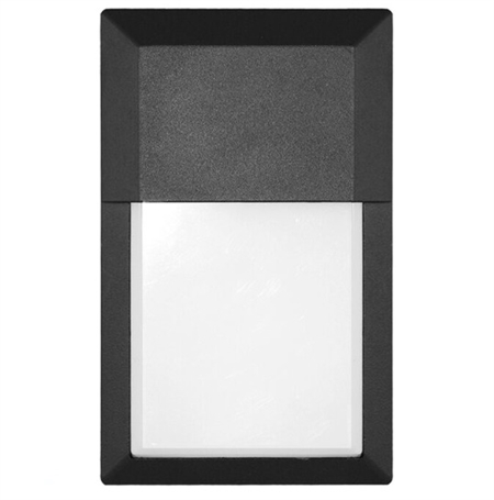 Euri Lighting 12W Mini LED Wall Pack, 5000K, No Sensor