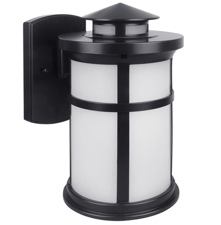 Euri Lighting 11.5W LED Wall Lantern, 3000K, Frosted Glass Lens