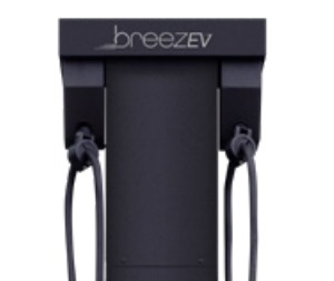 BreezEV Cable Management for Pedestal with 2 Retractors