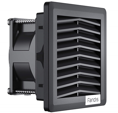 Fandis 24V DC 29 CFM Black Type 3R Fan Filter