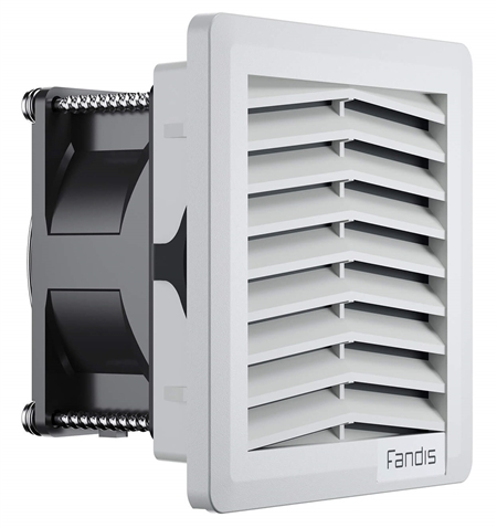 Fandis 24V DC 30 CFM Gray Fan Filter