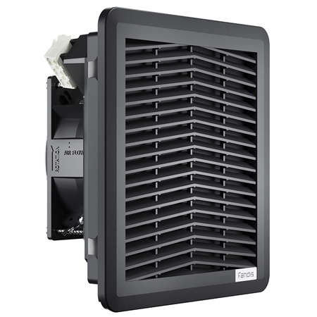 Fandis 24 Vdc 50 CFM Black Type 3R Fan Filter