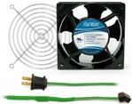 GCAB704 120 mm 120V Cooling Fan Kit w/ Green Fan Cord