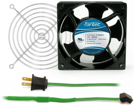 GCAB704 120 mm 120V Cooling Fan Kit w/ Green Fan Cord