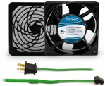 GCAB705 120 mm 120V Cooling Fan Kit w/ Green Fan Cord