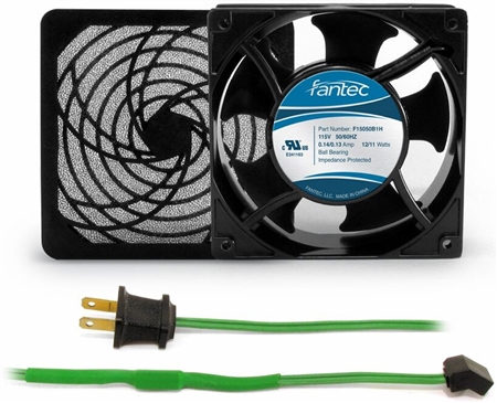 GCAB705 120 mm 120V Cooling Fan Kit w/ Green Fan Cord