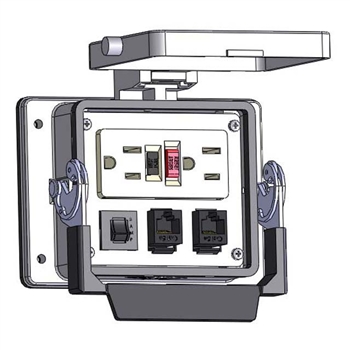 Mencom GF-2RJ45-R-32 Panel Interface Connector