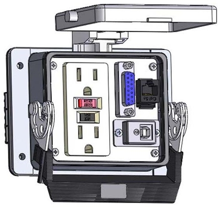 Mencom GF-DB15-RJ45-USB-BFAF-32 Panel Interface Connector