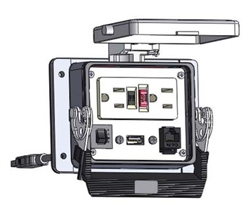 Mencom GF-RJ45-USB-06-R-32 Panel Interface Connector