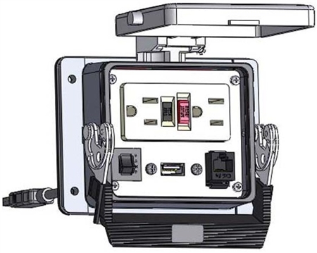 Mencom GF-RJ45-USB-10-R-32 Panel Interface Connector