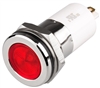 Menics LED Indicator, 16mm, Flat Head, 3VDC, Red