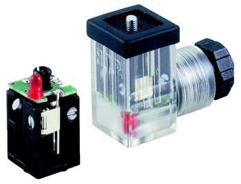 HTP LED Circuited Din Valve Connector