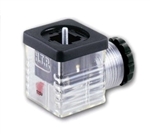 HTP Form A Solenoid Valve Connector, Unified Cable Entry, 120 V AC/DC Dual LED, 3 + Ground
