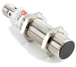 HTP M18 3 Wire Proximity Sensor, 8mm Range, Nickel Plated Brass