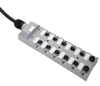 Mencom M12 Junction Block, 12 Port, 4 Pin, 5 Meter