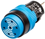 Kacon 16 mm Buzzer, Round, Continuous, 24V, LED Indicator