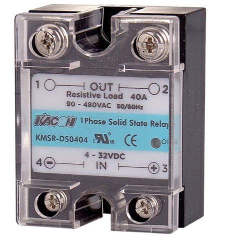Kacon Single Phase Solid State Relay, 90-265V AC Input, 940-480V AC Load, 10A