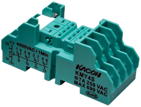 Kacon Green Socket for HR705-4PL Relays