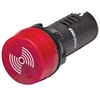 22mm LED Buzzer, Red, Continuous, 12V