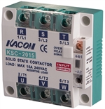 Kacon Three Phase Solid State Relay, 220V AC Input, 90-240V AC Load, 15A