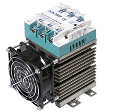 Kacon Three Phase Solid State Relay w/ Fan, 220V AC Input, 90-240V AC Load, 15A