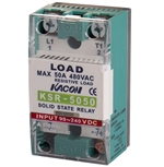 Kacon KSR5050ZA Single Phase Solid State Relay w/ Alarm, 220V AC Input, 90-480V AC Load, 50A