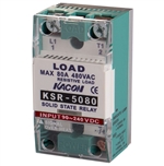 Kacon KSR5080ZA Single Phase Solid State Relay w/ Alarm, 220V AC Input, 90-480V AC Load, 80A