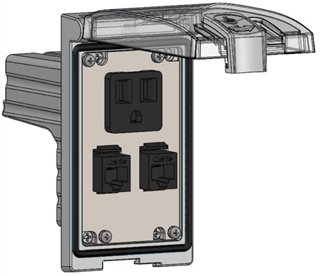 Mencom LP1-DP1-2RJ45 Low Profile Programming Interface