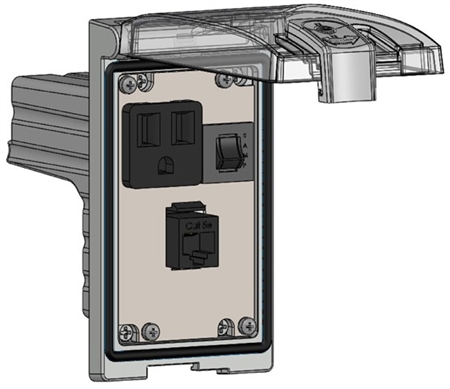 Mencom LP1-DP1-RJ45-R Low Profile Programming Interface